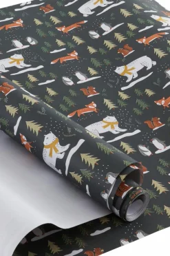 Fashion ANIMAL FOREST Lahjapaperi - Pituus 10 Metriä Lahjapaperit & Lahjanauhat|Joulukoristeet