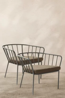 Best Sale ANTIBES-lounge-tuolit, 2/pakk. Puutarhatuolit & Puutarhajakkarat|Ulkokalusteet