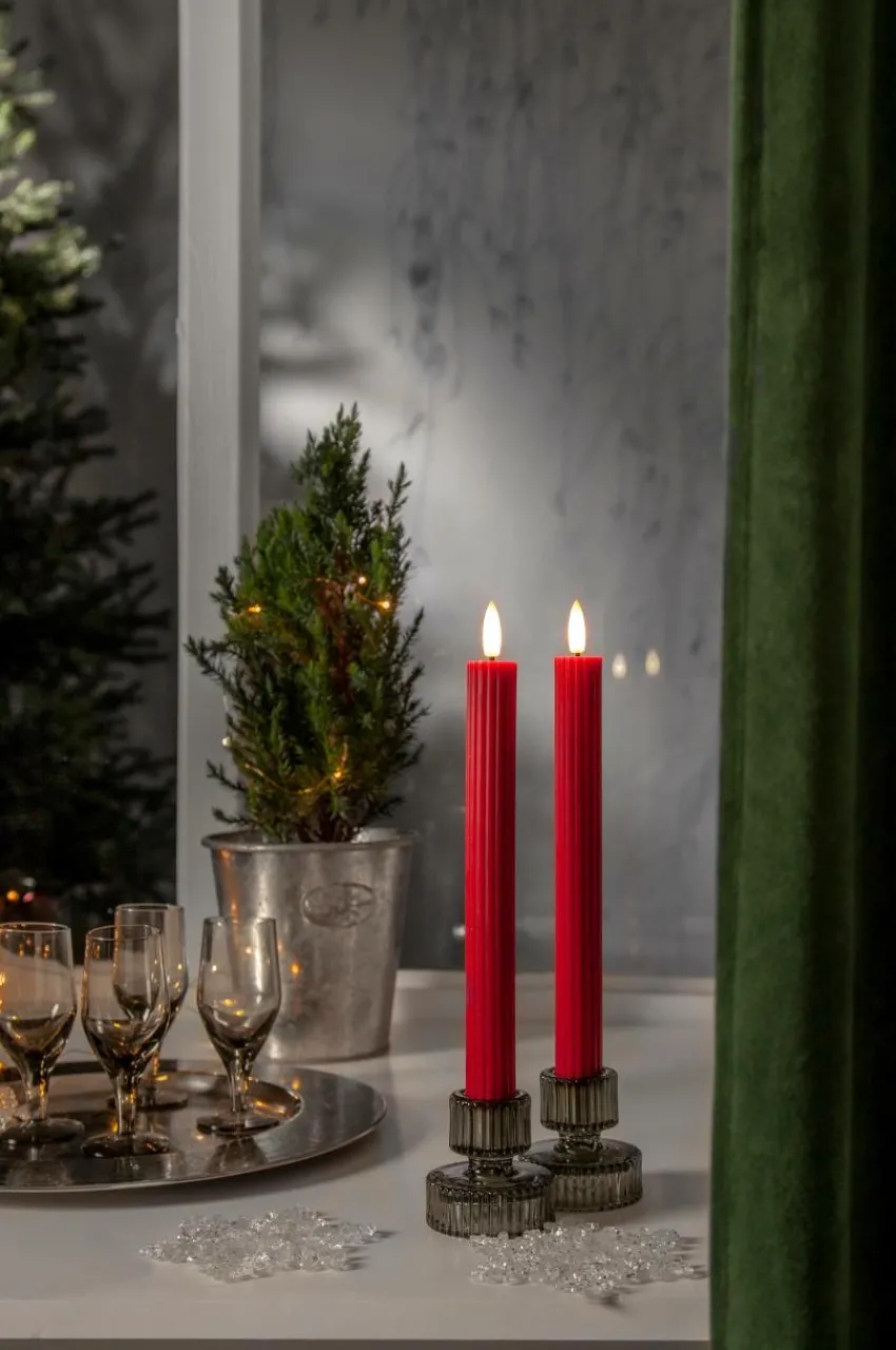 Outlet Antiikkikynttilät LED Flamme Stripe, 2/pakk. Kynttilät|Jouluvalot