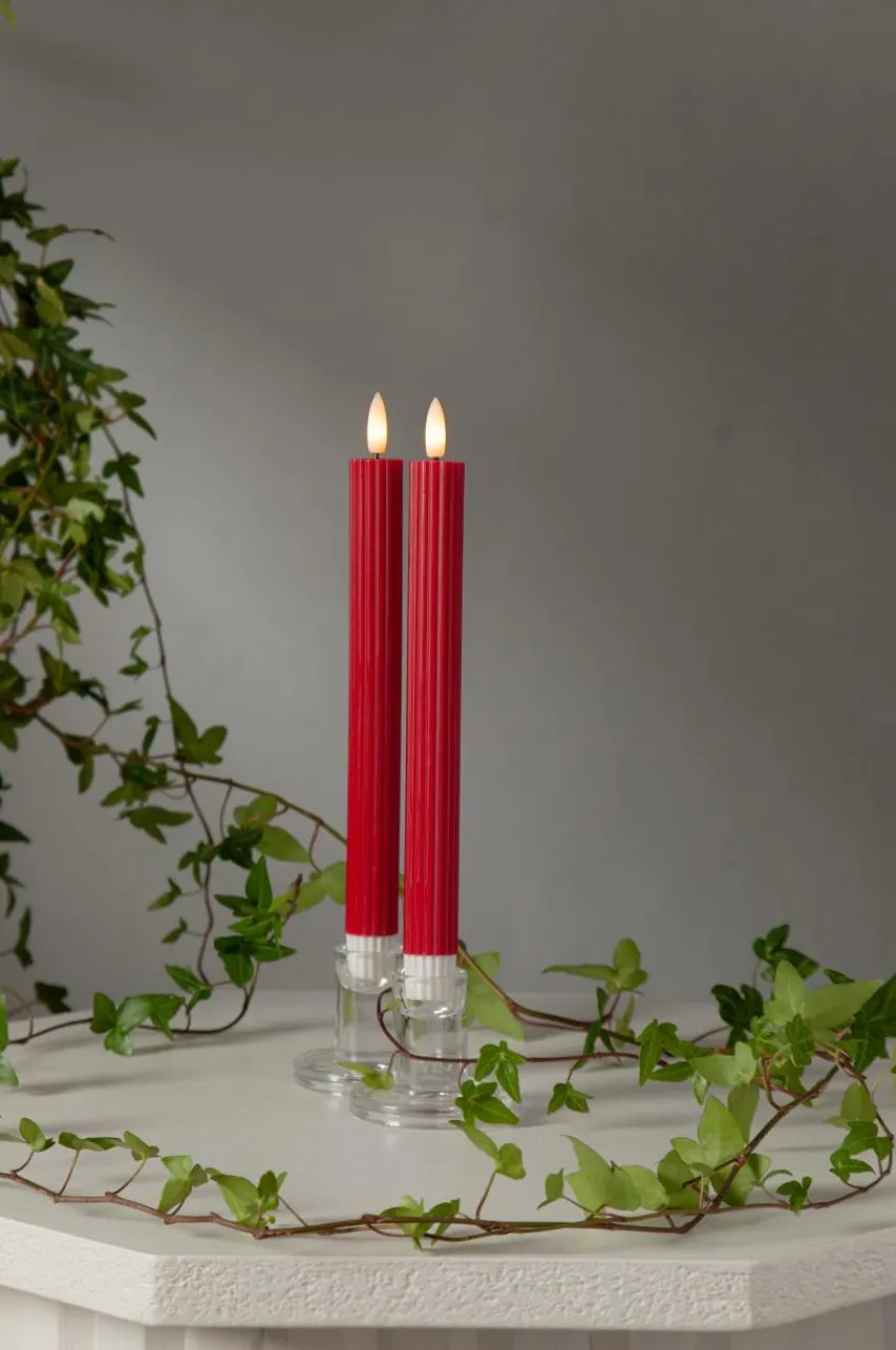 Outlet Antiikkikynttilät LED Flamme Stripe, 2/pakk. Kynttilät|Jouluvalot