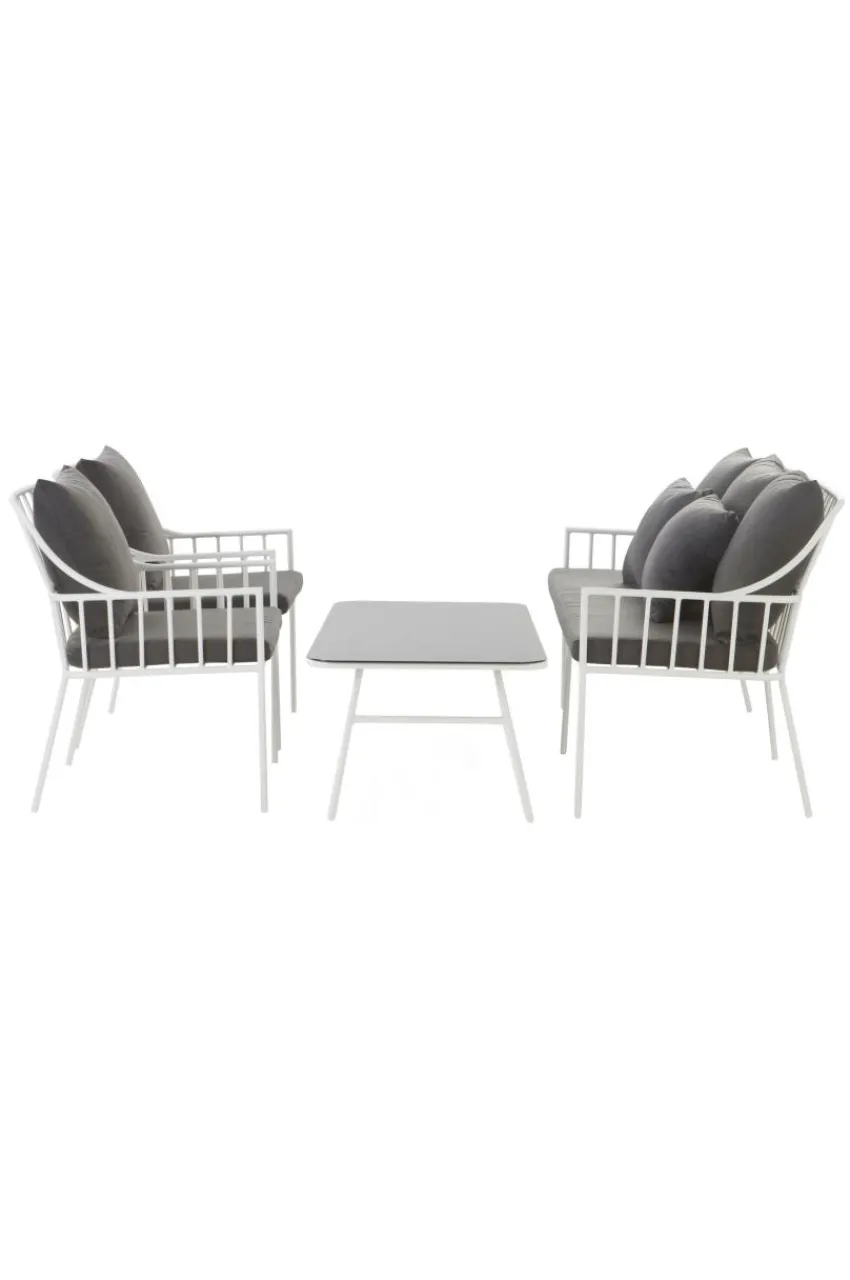 Outlet BOLONIA Loungekalusteet - 4 Osaa Lounge-Kalusteet|Ulkokalusteet