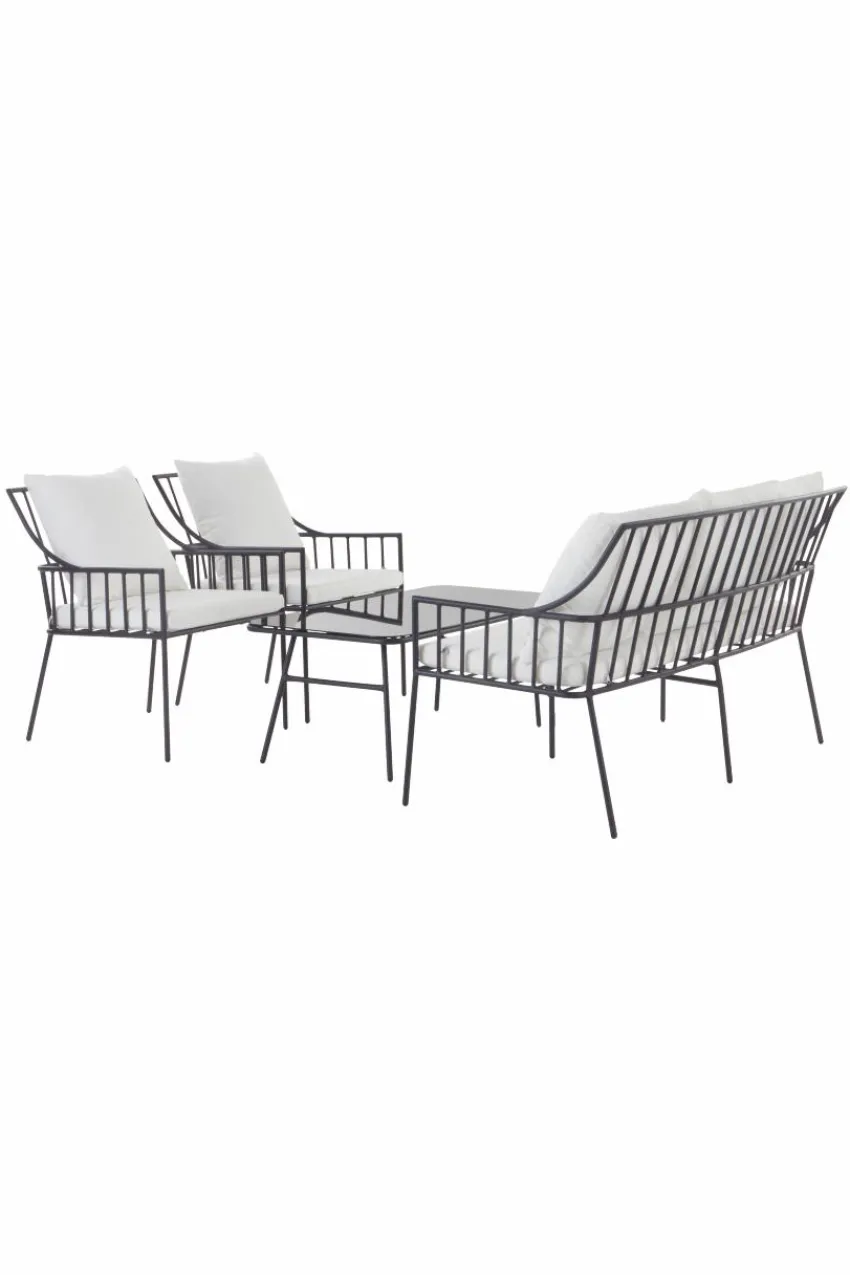 Outlet BOLONIA Loungekalusteet - 4 Osaa Lounge-Kalusteet|Ulkokalusteet