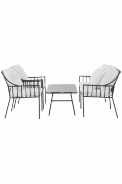 Outlet BOLONIA Loungekalusteet - 4 Osaa Lounge-Kalusteet|Ulkokalusteet