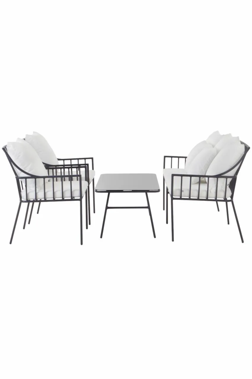 Outlet BOLONIA Loungekalusteet - 4 Osaa Lounge-Kalusteet|Ulkokalusteet
