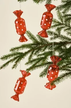 Outlet CANDY DOTS Koristeriipukset, 4/pakk. Joulukoristeet