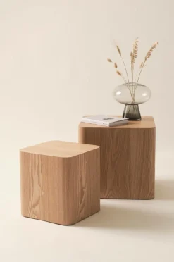 Clearance CUBO Sivupöydät 30x30 Cm, 40x40 Cm, 2/pakk. Pöydät