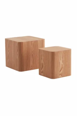 Clearance CUBO Sivupöydät 30x30 Cm, 40x40 Cm, 2/pakk. Pöydät