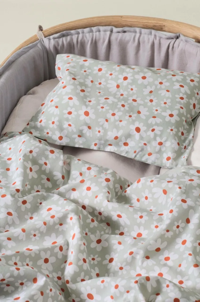 Clearance DAISY BABY Pussilakanasetti Vaunuihin/kehtoon - Ekologinen Lasten Vuodevaatteet