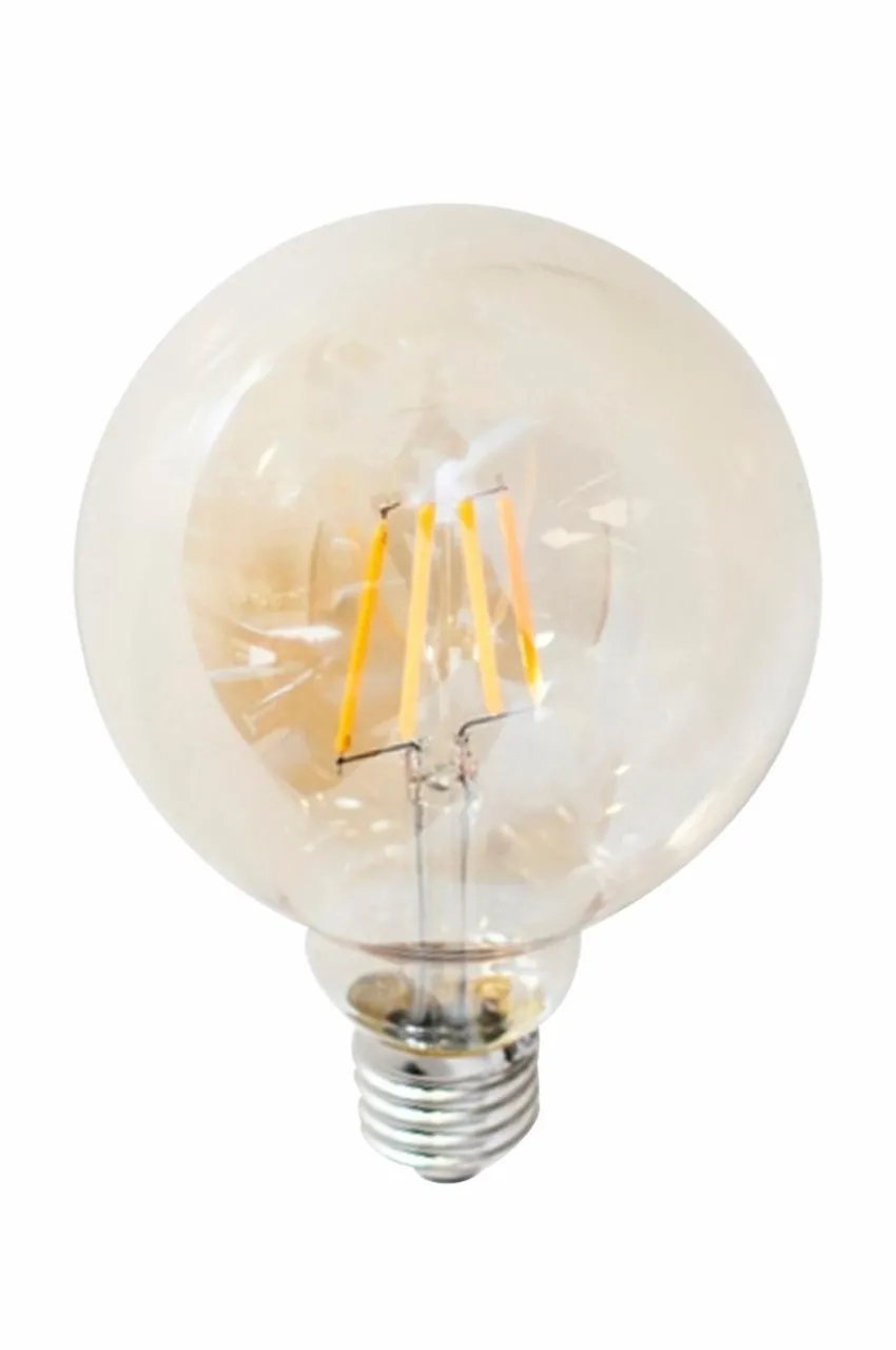 Flash Sale Filamenttikoristelamppu LED, Himmennettävä Pallolamppu, E27, 4 W, ø 95 Mm, Meripihka Valonlähteet