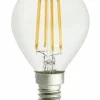 Cheap Filamenttikoristelamppu LED, Himmennettävä Pallolamppu, E14, 4 W, Ø 45 Mm, Meripihka Valonlähteet