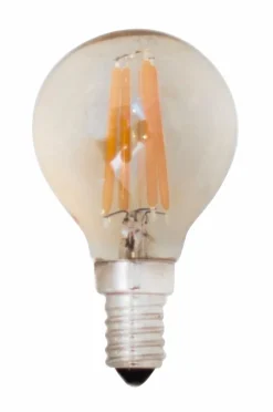 Store Filamenttikoristelamppu LED, Himmennettävä Pallolamppu, E14, 4 W, Ø 45 Mm, Meripihka Valonlähteet