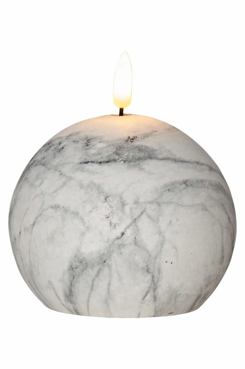 Online FLAMME MARBLE Pöytäkynttilä LED, 12 Cm Kynttilät