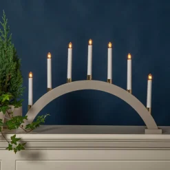 Store GILLIAN Adventtikynttelikkö Korkeus 40 Cm Jouluvalot