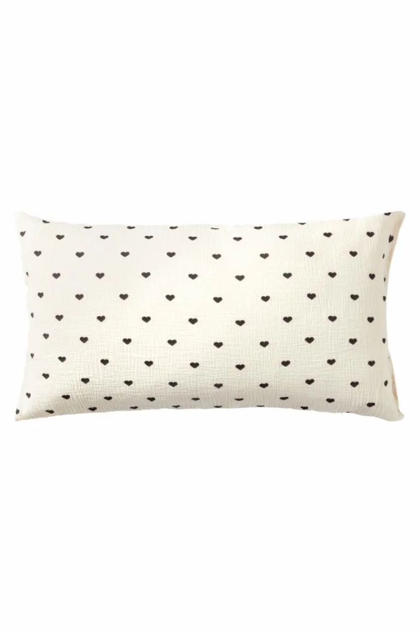 Discount HEARTS Tyynyliina 90x50 Cm - Ekologinen Lasten Vuodevaatteet