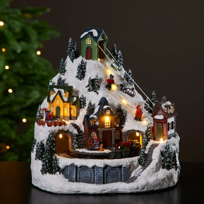 Fashion Joulukylä Alpville 24,5 Cm Jouluvalot