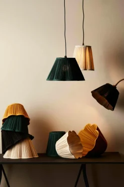 Best Sale Kippivarjostin Siv Plissé, 35 Cm Lampunvarjostimet