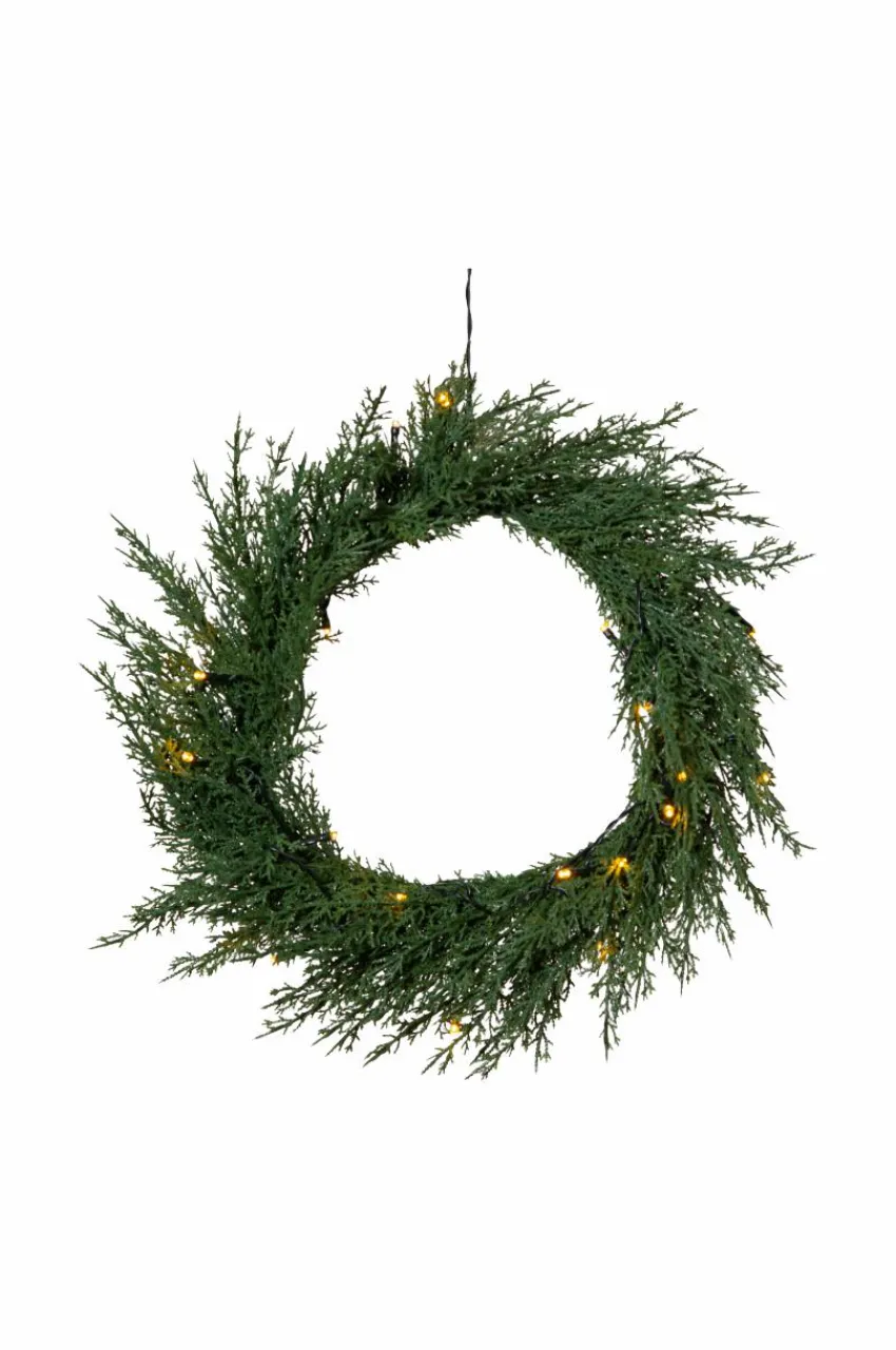 Store Kranssi Thuja 40 Cm Jouluvalot