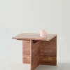 Outlet MELETO Sivupöytä Travertiini 40x45 Cm Pöydät