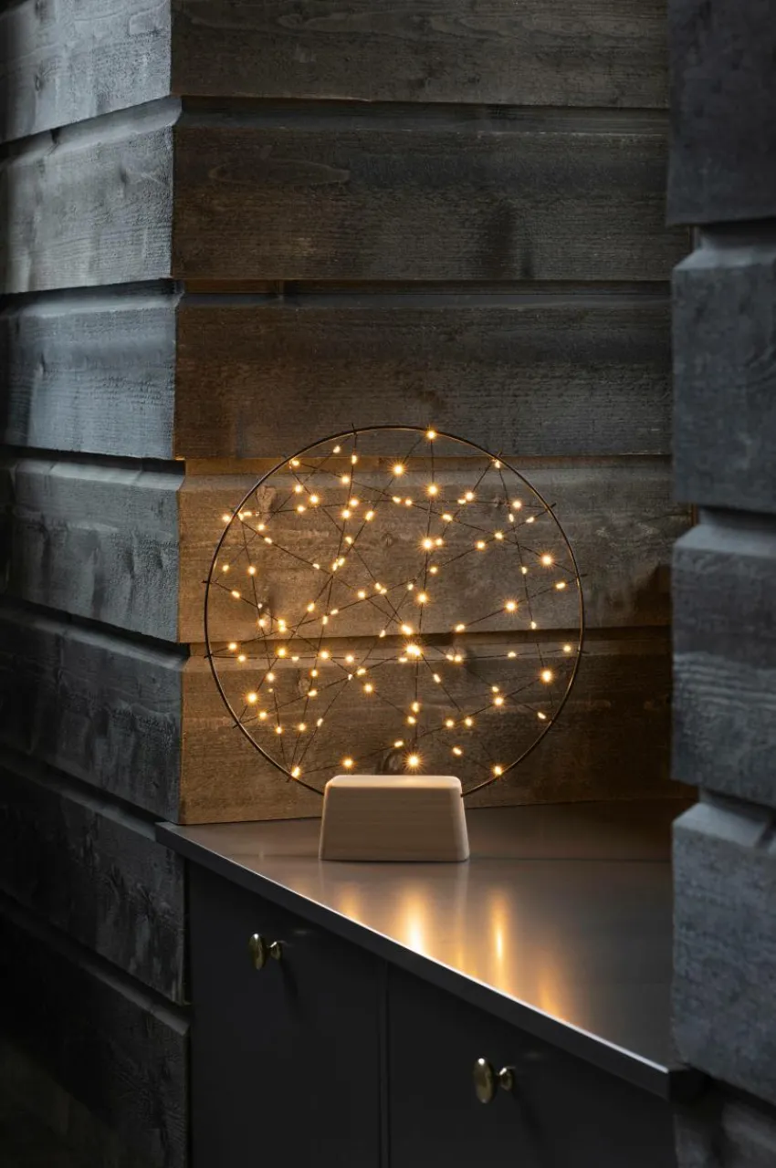Shop Metallikoriste Pyöreä, 100 LED 39,5 Cm Jouluvalot