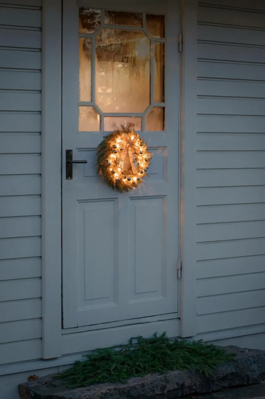 Sale Paristokäyttöinen Kuusikranssi 25 LED ⌀ 40 Cm Ulkovalaisimet|Ulkovalaisimet