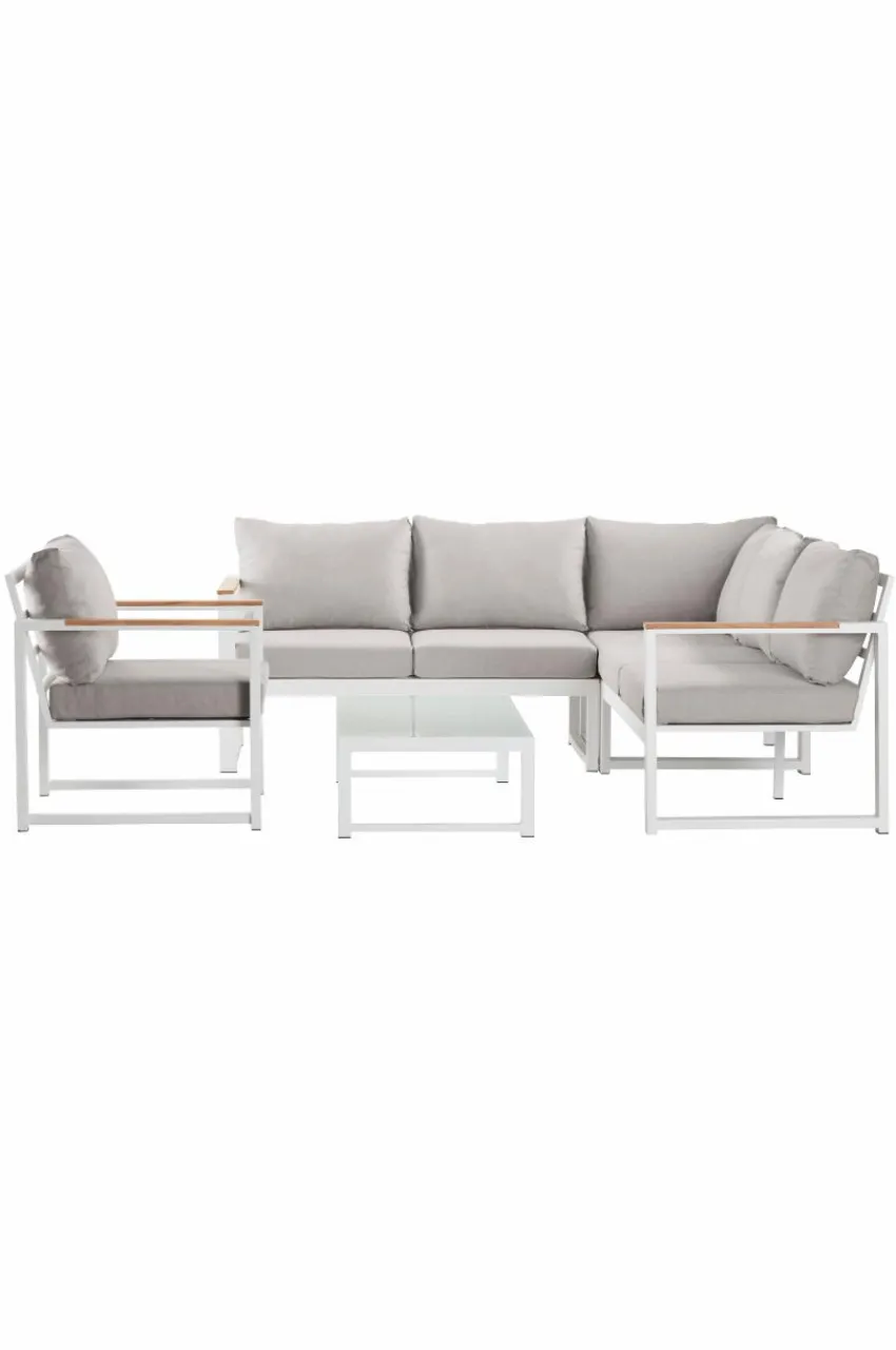 Shop PAROS Loungesohva - 3 Osaa Puutarhasohvat & Puutarhapenkit|Ulkokalusteet