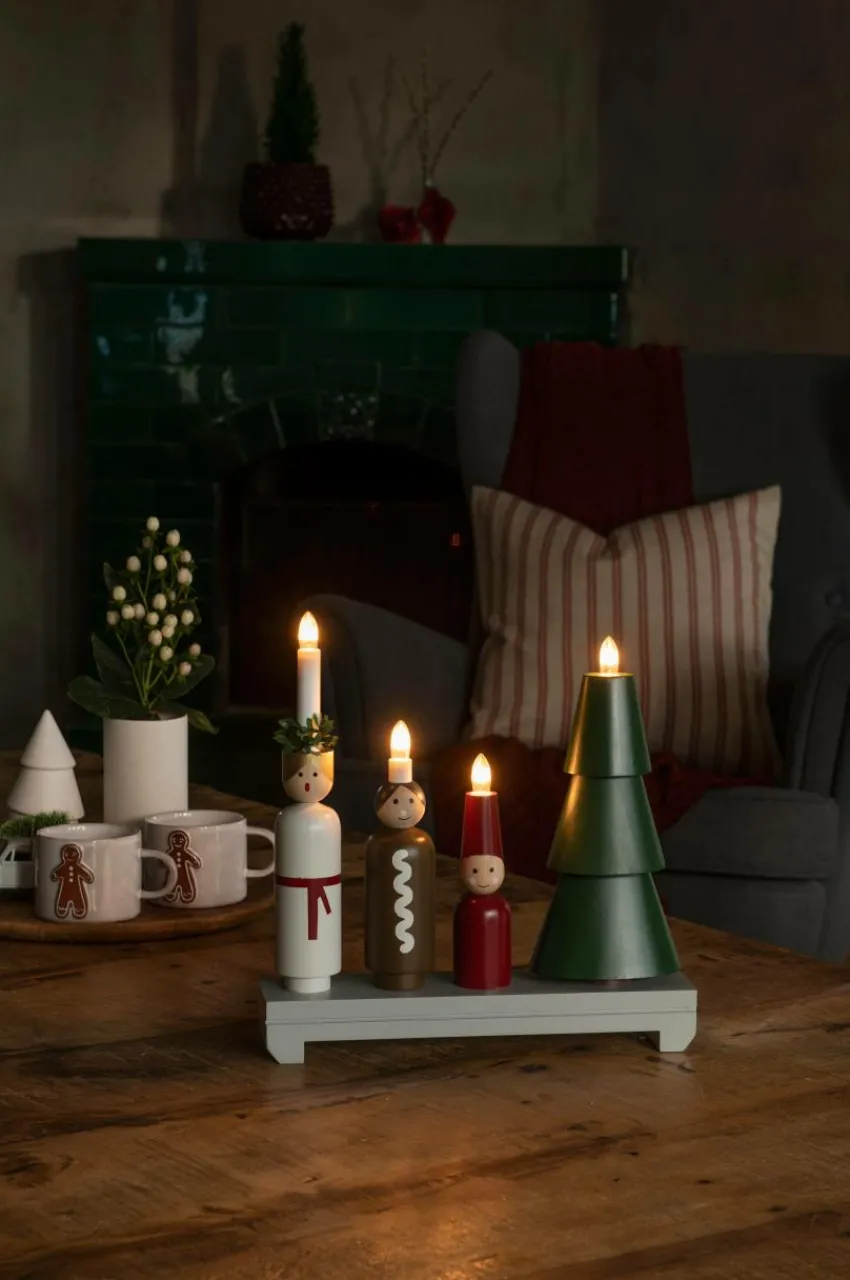 Shop Sähkökynttelikkö 4 Lamppua, Lucia 29,9 Cm Jouluvalot