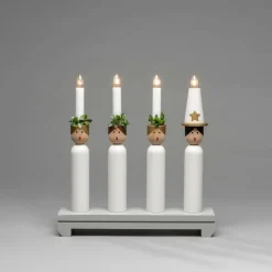 Discount Sähkökynttelikkö 4 Lamppua, Lucia 30 Cm Jouluvalot