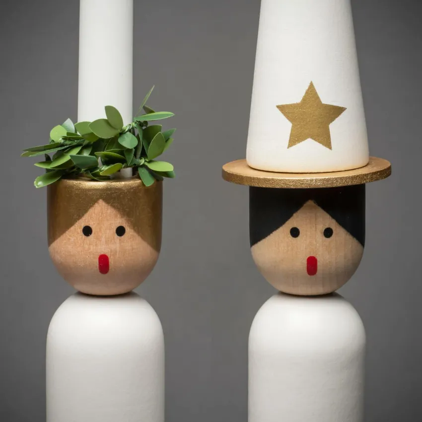Discount Sähkökynttelikkö 4 Lamppua, Lucia 30 Cm Jouluvalot