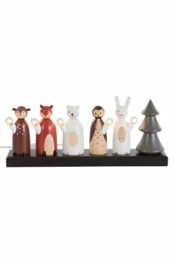 Discount Sähkökynttelikkö Forest Friends 19 Cm Jouluvalot