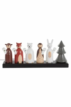 Discount Sähkökynttelikkö Forest Friends 19 Cm Jouluvalot