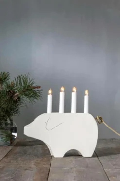 Discount Sähkökynttelikkö Gry, Korkeus 28 Cm Jouluvalot