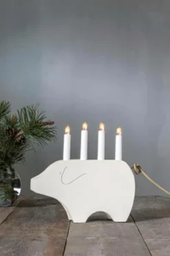 Discount Sähkökynttelikkö Gry, Korkeus 28 Cm Jouluvalot