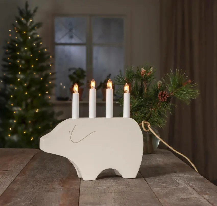 Discount Sähkökynttelikkö Gry, Korkeus 28 Cm Jouluvalot