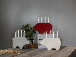Discount Sähkökynttelikkö Gry, Korkeus 28 Cm Jouluvalot