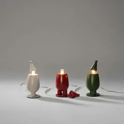 Sale Sähkökynttelikkö Puuta, 3 Lamppua LED 14,8 Cm Jouluvalot