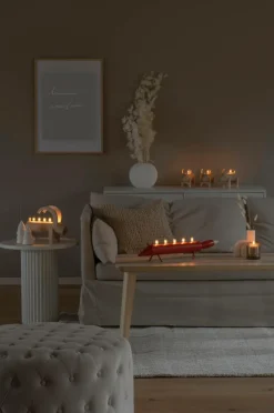 Outlet Sähkökynttelikkö Puuta, 5 Lamppua, Kettu 12,8 Cm Jouluvalot