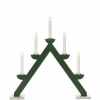 Outlet Sähkökynttelikkö Puuta, 5 Lamppua 44 Cm Jouluvalot