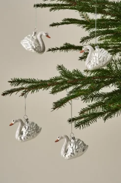 Discount SWAN Koristeriipukset, 4/pakk. Joulukoristeet
