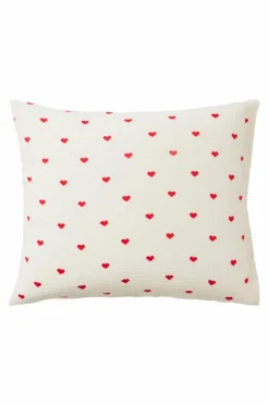 Cheap Tyynyliina HEARTS 60x50 Cm - Ekologinen Lasten Vuodevaatteet