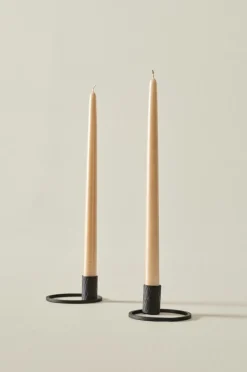 New VICKAN METALLIC Antiikkikynttilät, 2/pakk. - Korkeus 35 Cm Kynttilät|Joulukoristeet
