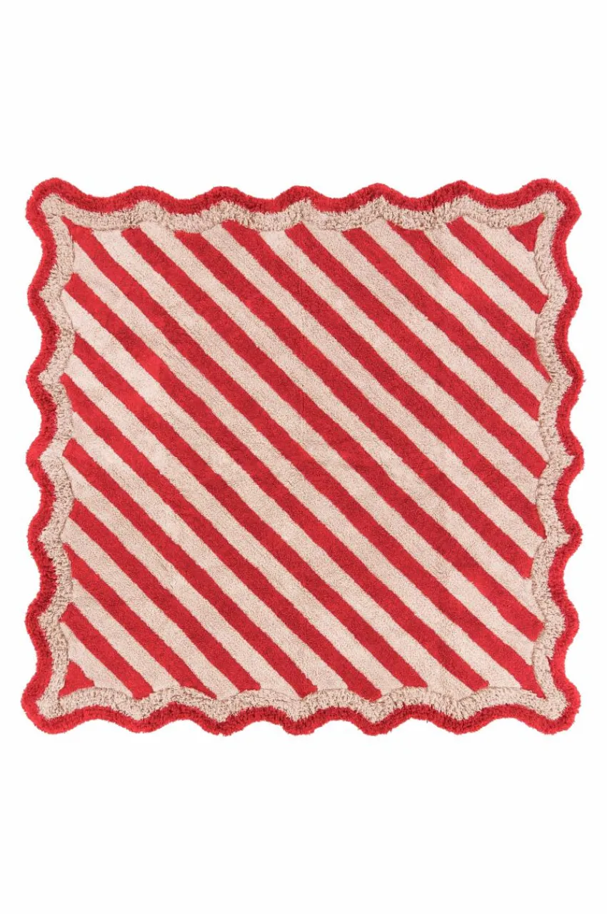 Shop VIOLETA Neliömäinen Puuvillamatto 250x250 Cm Puuvillamatot & Räsymatot