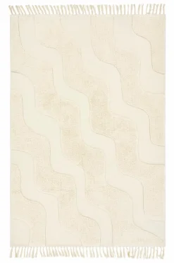 Hot WAVING Puuvillamatto Orgaaninen 130x190 Cm Puuvillamatot & Räsymatot|Lasten Matot